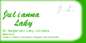 julianna laky business card